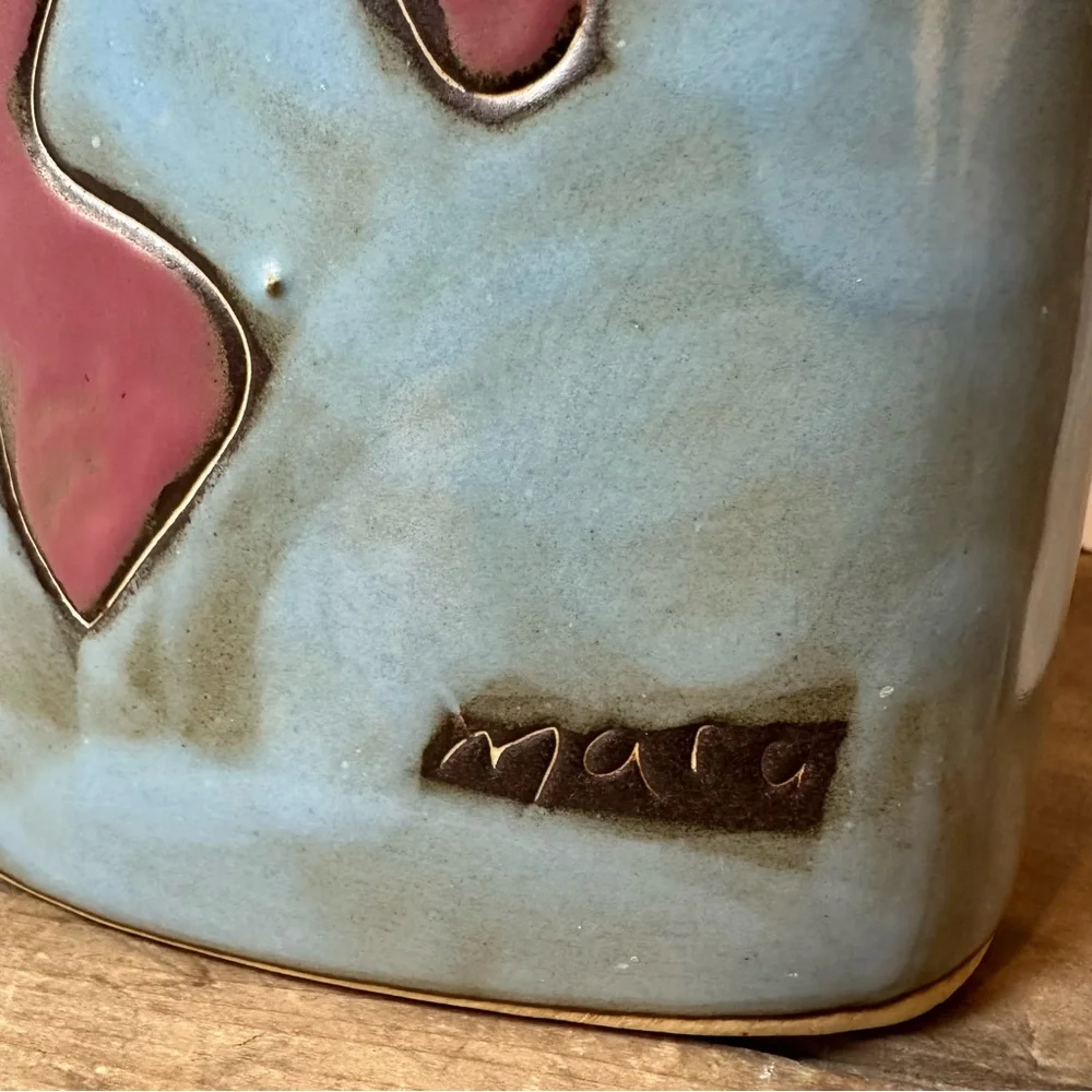 Mara Stoneware Pottery Sun Moon Face Ceramic Fantastic Sun Moon Energy